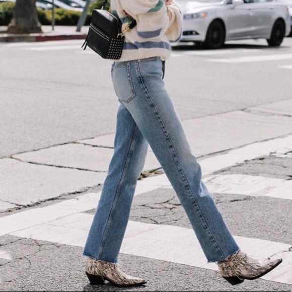 Anine Bing Jackie Straight Leg Jeans in Blue
Size 25 - Picture 3 of 11